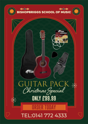 CHRISTMAS GUITAR PACK + LESSONS + FREE BOOK