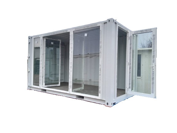 15FT Glascontainer, Eventcontainer Messecontainer, Glascontainer, Wintergartencontainer, Eventcontainer, Bürocontainer, Bürofläche, Verkaufsfläche,