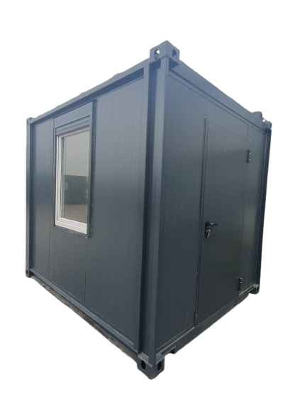 10FT Bürocontainer, seitliche Fenster, RAL7016 10FT Bürocontainer, seitliche Fenster, RAL7016