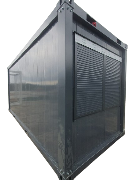 20FT hochwertiger Bürocontainer, 2 Fenster, Farbe dunkelgrau 20FT hochwertiger Bürocontainer, 2 Fenster, Farbe dunkelgrau