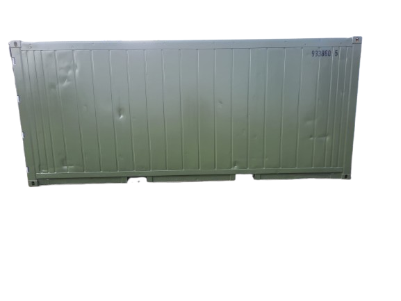 20FT Isoliercontainer, Kühlcontainer Bundeswehr grün.