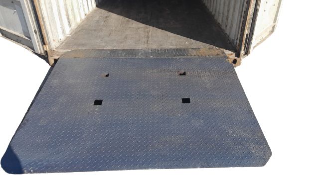 containerrampe, auffahrrampe, gabelstapler, verladerampe container, schwerlastrampe, 5t, rampe, stahlrampe container, 