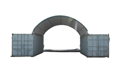 Containerzelt ohne Rückwand Containerzelt, containerüberdachung, containerhalle, mit und ohne Rückwand.