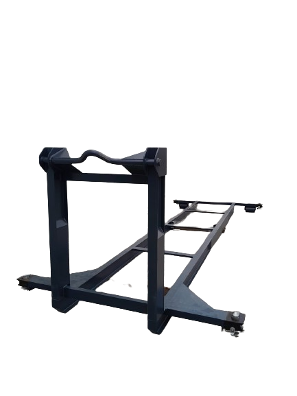 Abrollrahmen  DIN 30722-1, abrollsystem, hackensystem, container abrollrahmen, 20ft abrollrahmen mit twistlock, abrollcontainer, absetzcontainer, 