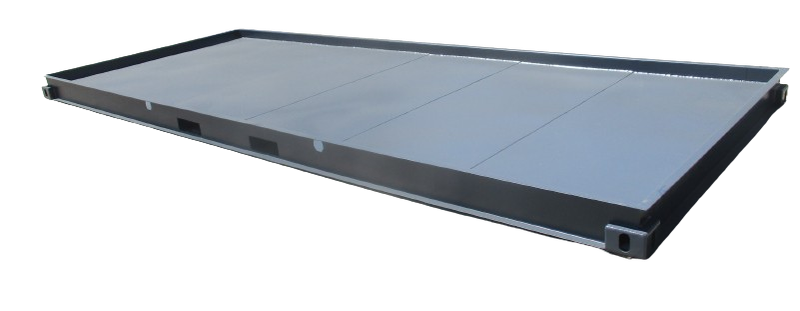 20 Fuß Stahl Plattform mit Ölwanne