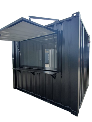 10FT Barcontainer Farbe schwarz