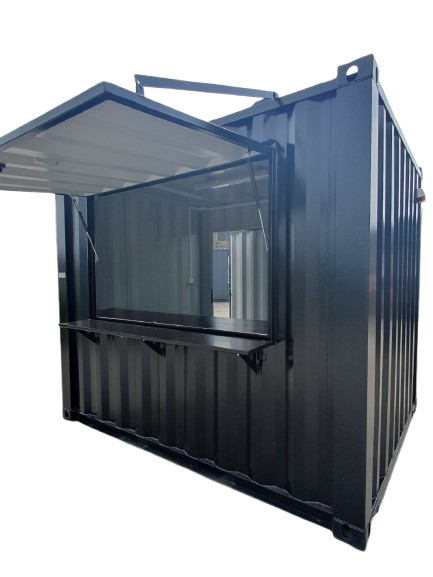 10FT Barcontainer Farbe schwarz