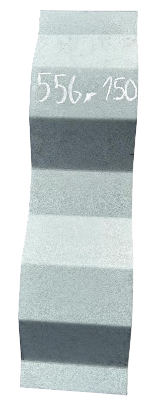 Seitenwand Patch Cortenstahl grau 556x150mmx1,6mm Seitenwand Patch Cortenstahl grau 556x150mmx1,6mm