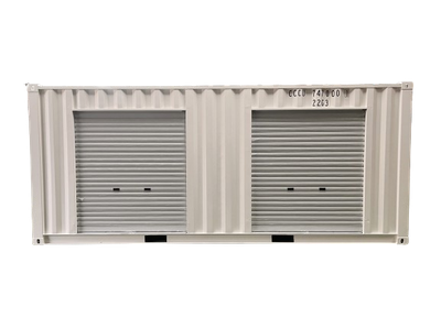 Rolltorcontainer, Selfstorage, Container, Lagercontainer, Materialcontainer, 2 Rolltore, Seitlich verbaut, 20 FUß Seecontainer mit Rolltor, Schiffscontainer mit Rolltore, Wechselbrücken Container mit Roltore. 