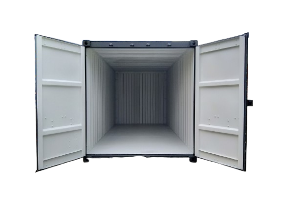 20 Fuß Seecontainer, Lagercontainer mit Stahlboden