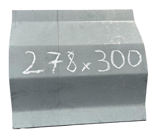 Seitenwand Patch Cortenstahl grau seitenwand 278x300x1,6mm Seitenwand Patch Cortenstahl grau seitenwand 278x300x1,6mm