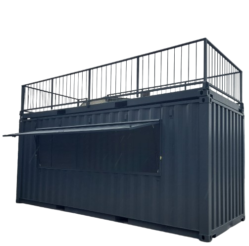 20FT Barcontainer mit Dachterasse