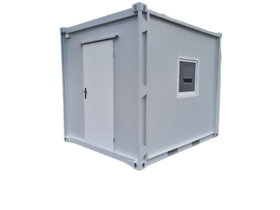 aufenthaltscontainer, baustellcontainer, 10 fuß bürocontainer, empfangscontainer mit Fernster,