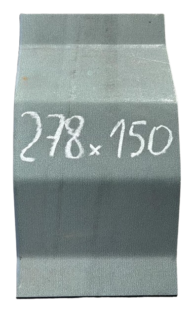 Seitenwand Patch Cortenstahl grau seitenwand 278x150x1,6mm Seitenwand Patch Cortenstahl grau seitenwand 278x150x1,6mm