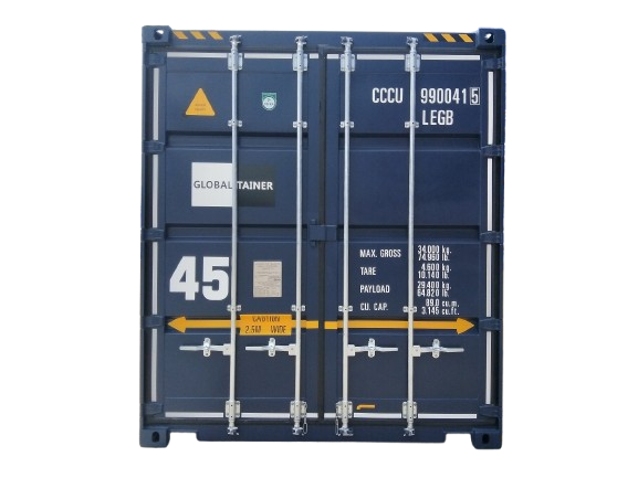 45'HC High Cube Pellet Wide Palettenbreite