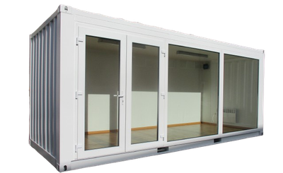 20FT Glascontainer, Schlüsselfertige Modulhäuser - Mobilheime - Bürocontainer