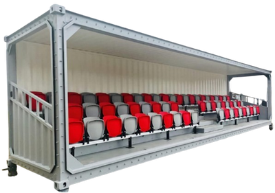 40 Fuß Tribünen-Container, Zuschauertribüne