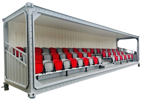 40 Fuß Tribünen-Container, Zuschauertribüne
