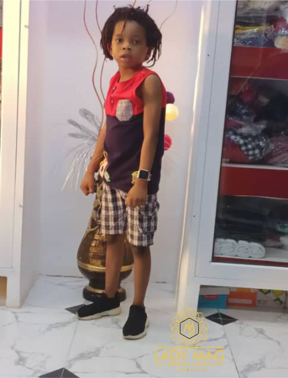 boy T-shirts and trouser