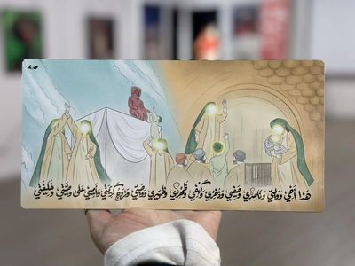 لوحة أنا وعلي من شجرةٍ واحدة