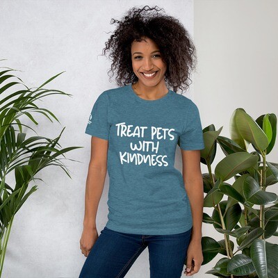 Treat Pets with Kindness unisex t-shirt