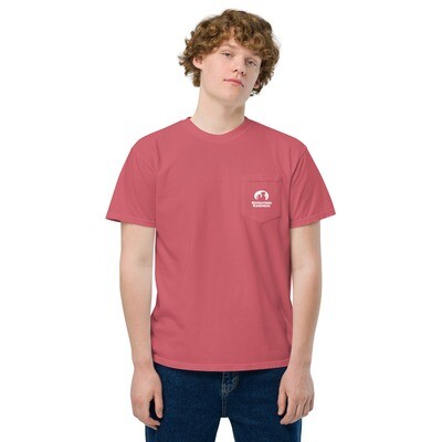 Pocket logo Comfort Colors unisex garment-dyed pocket t-shirt