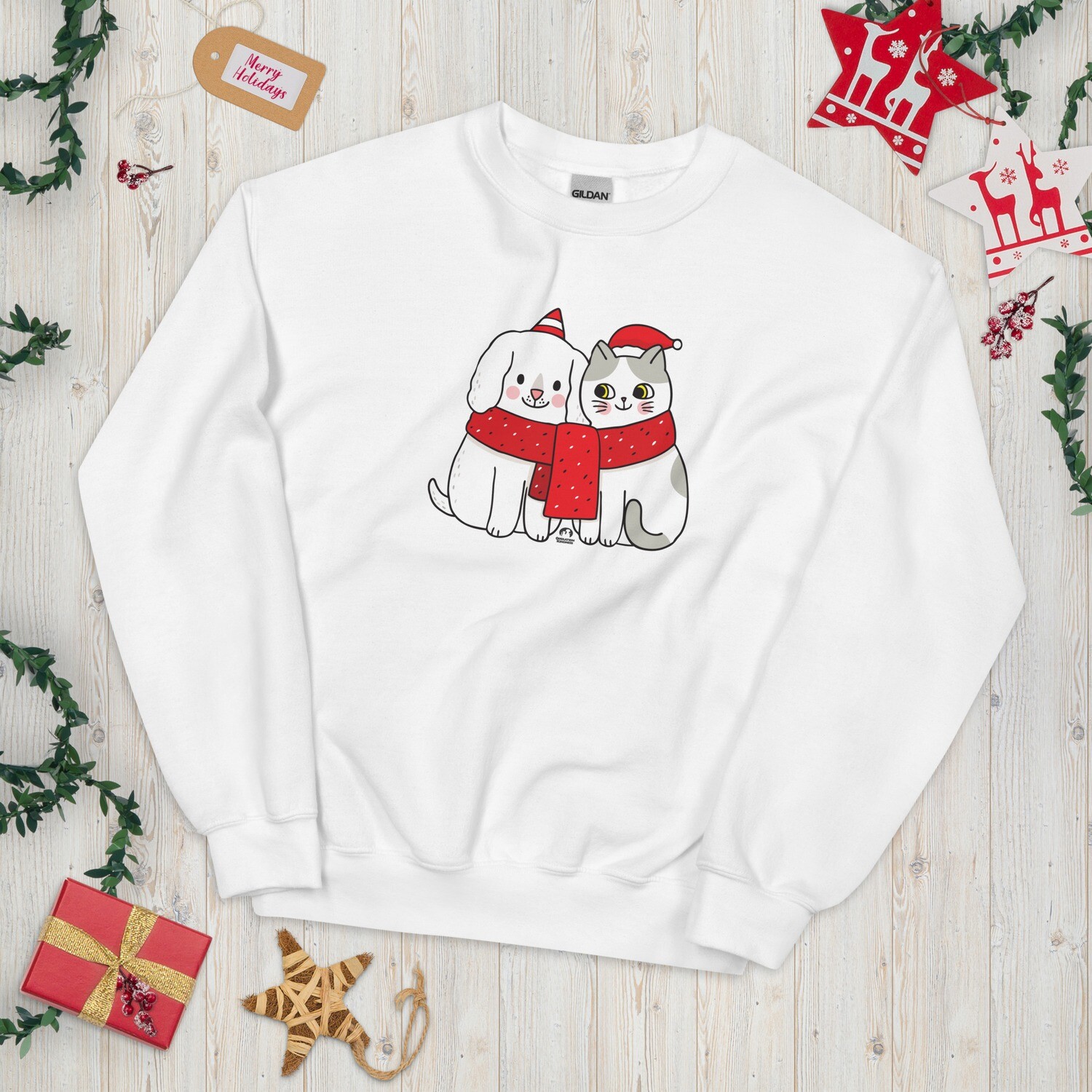 Holiday 2022 dog & cat unisex sweatshirt