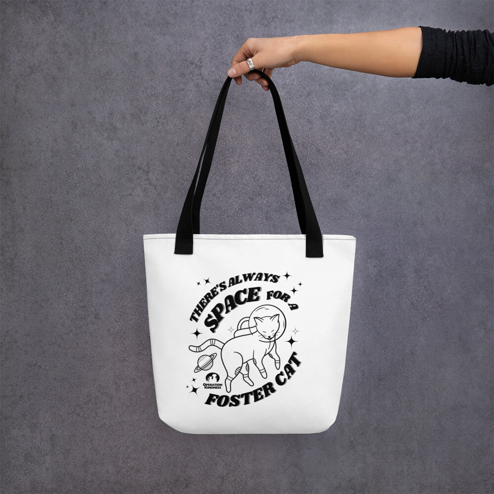 Space for Foster Cat - tote bag