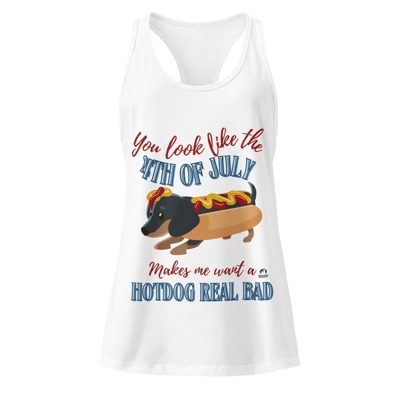 LIMITED EDITION - Fourth of July - Women’s fitted racerback tank top