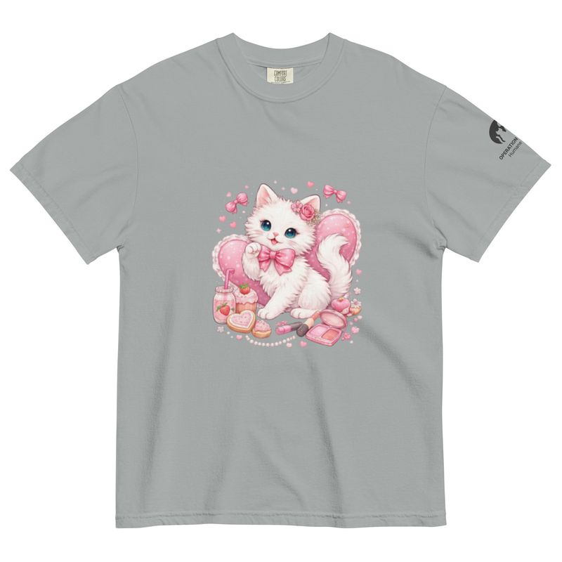 LIMITED EDITION COMFORT COLORS - Valentine Cat - Unisex t-shirt