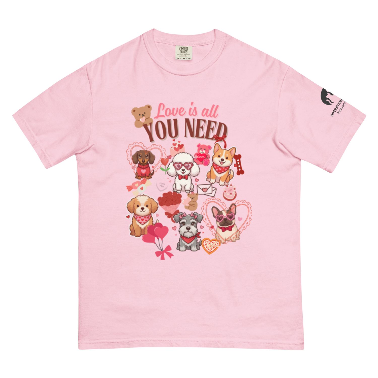 LIMITED EDITION COMFORT COLORS - Dog love is all you need - Unisex T-Shirt