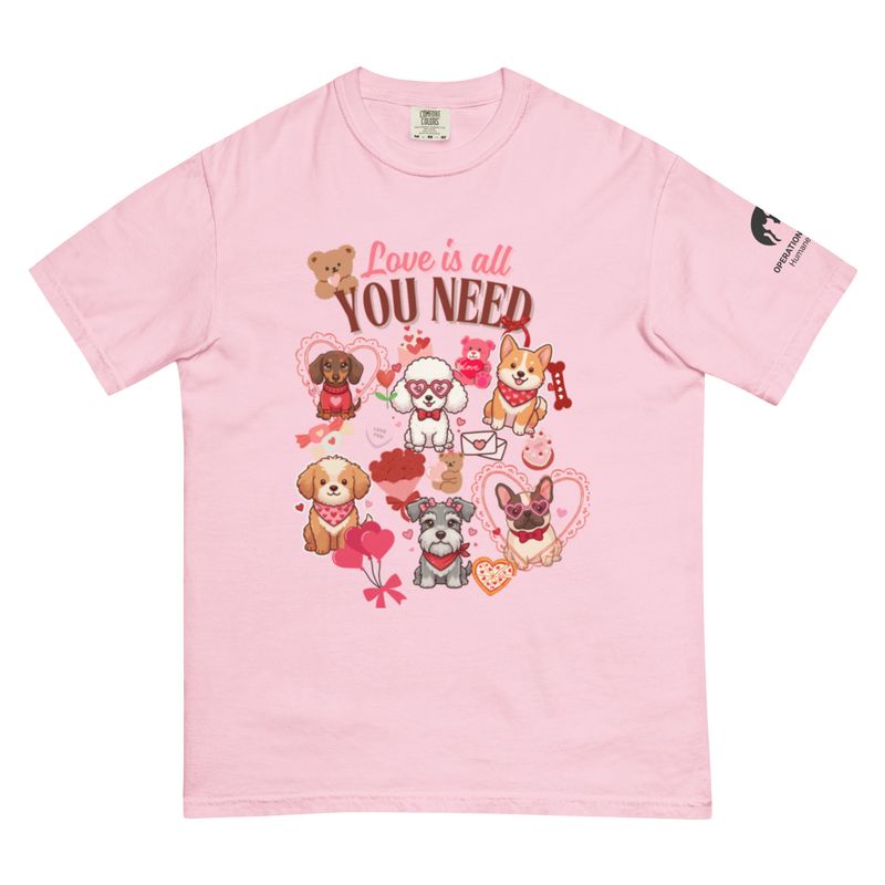 LIMITED EDITION COMFORT COLORS - Dog love is all you need - Unisex T-Shirt