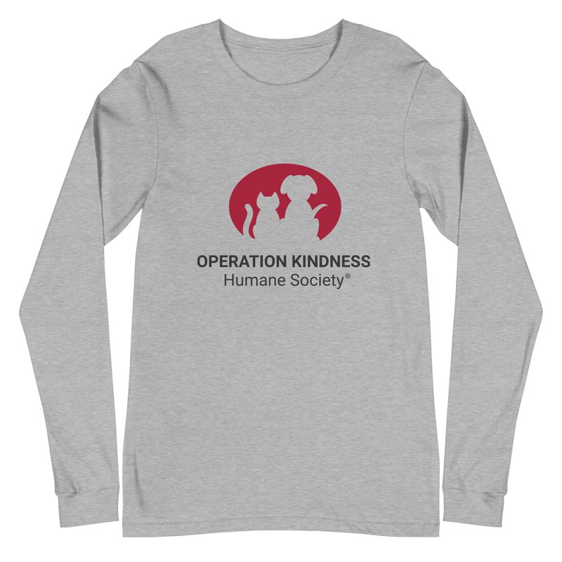 Operation Kindness Humane Society logo - Unisex Long Sleeve Tee