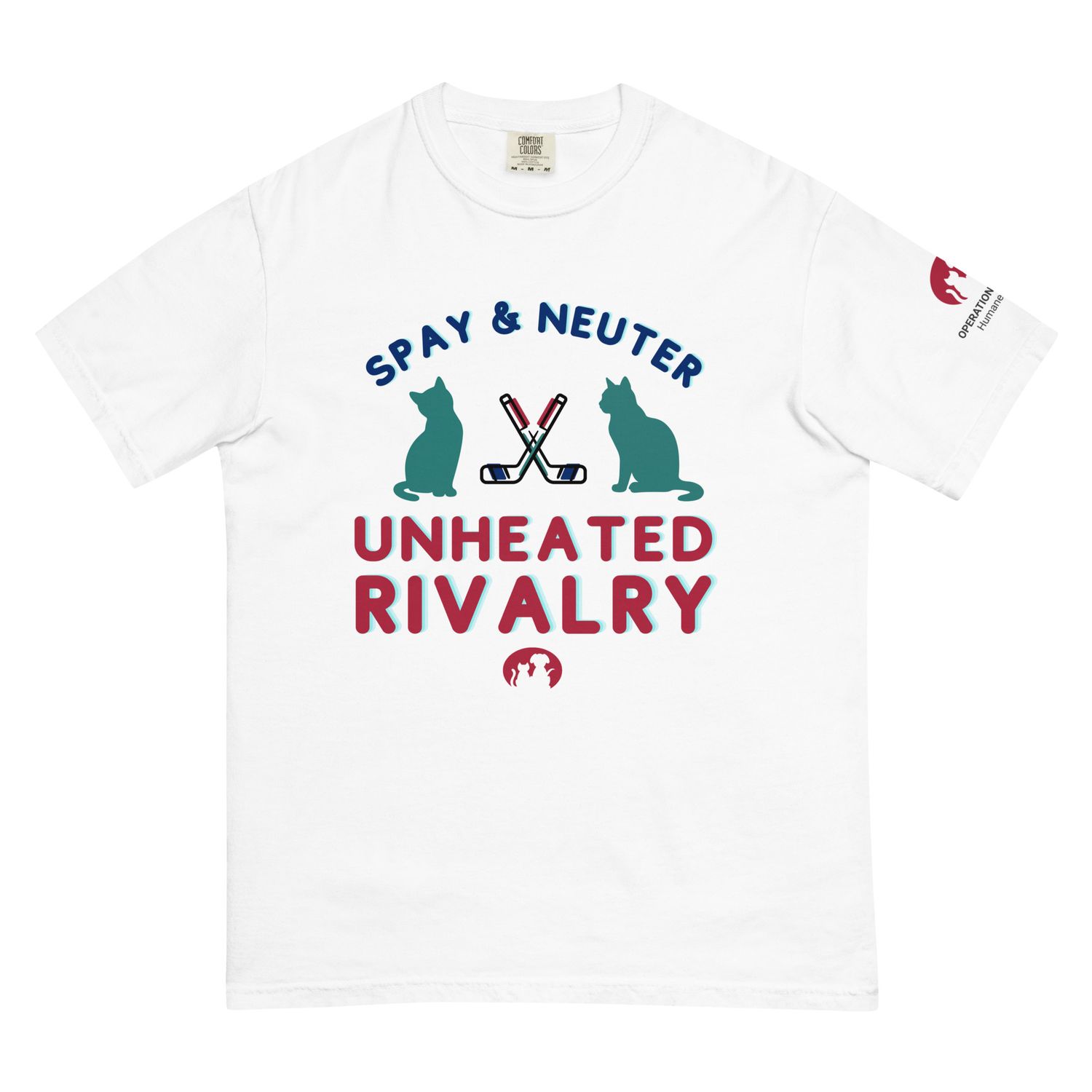 UNHEATED RIVALRY CATS - Comfort Colors - Unisex t-shirt UNHEATED RIVALRY CATS - Comfort Colors - Unisex t-shirt