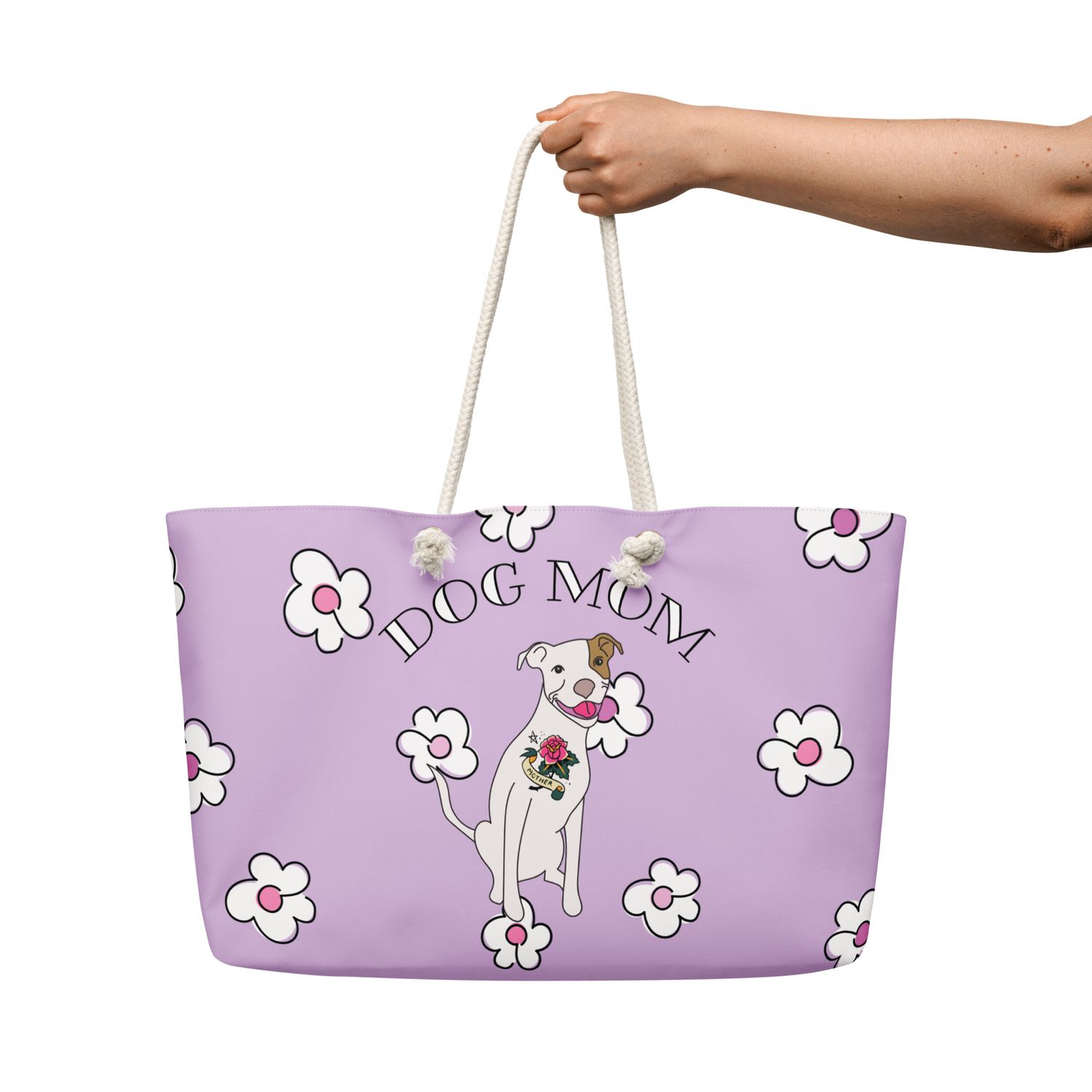 Dog Mom Oversized weekender bag