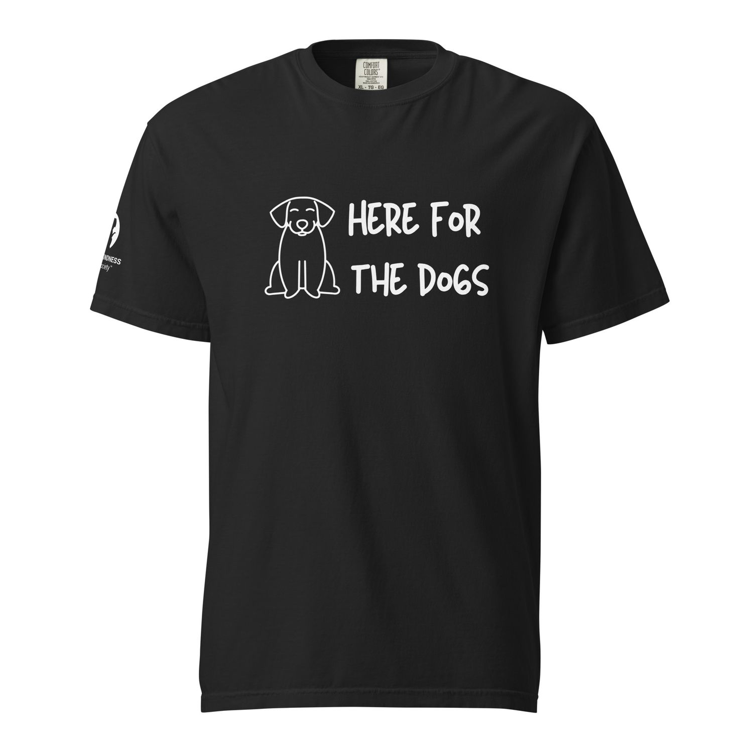 Here for the dogs - Unisex Comfort Colors t-shirt Here for the dogs - Unisex Comfort Colors t-shirt