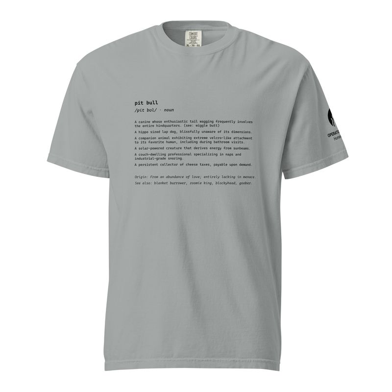Pit Bull Awareness - Unisex garment-dyed heavyweight t-shirt