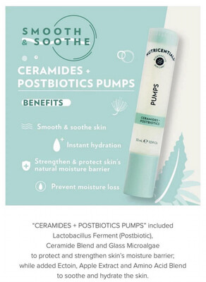 Ceramides + Postbiotics Pump