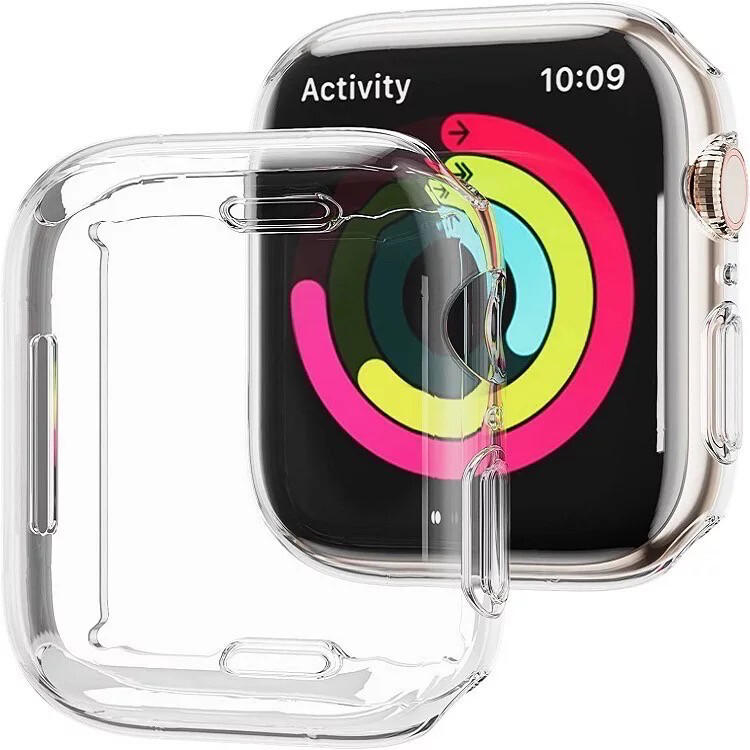 Full Case For Apple Watch كفر كامل شفاف لساعة أبل 