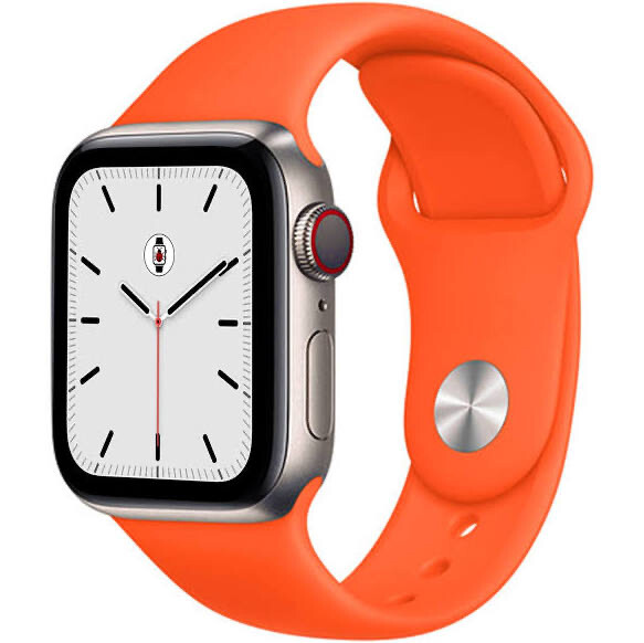 solid color Strap for apple watch باند سيليكون سادة