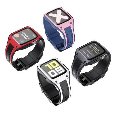 2IN1 strap and case for apple watch 42MM 44MM باند وكفر لساعة ابل