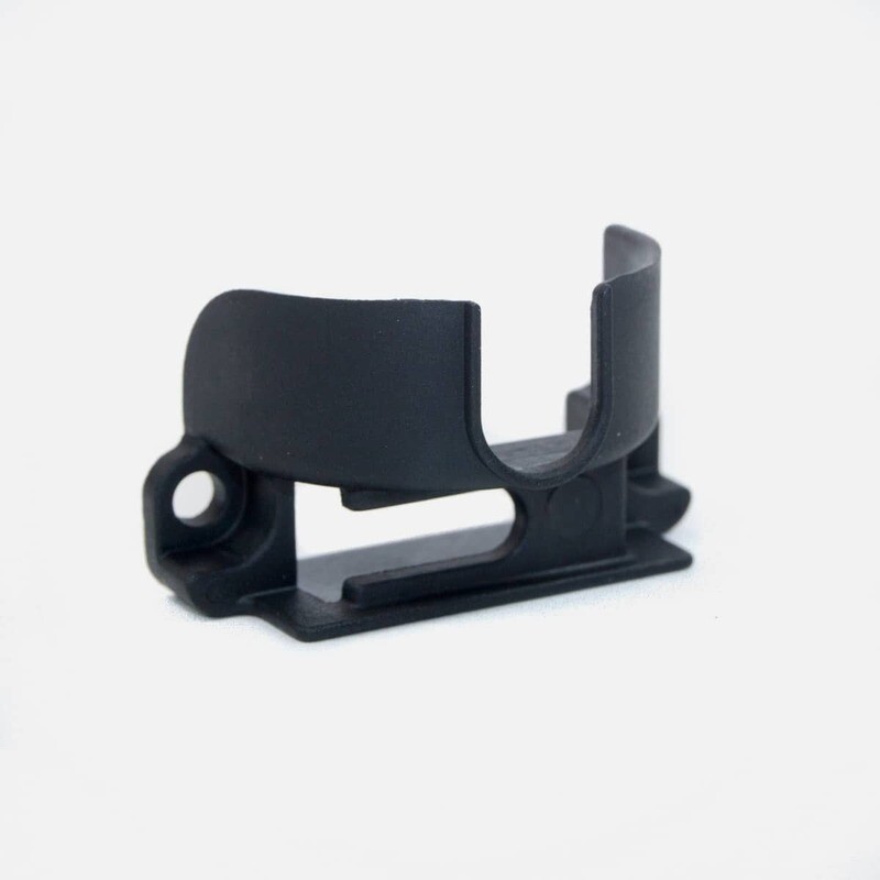 Gocycle GX front light mount, adapter for headlight, ensuring a sturdy and adjustable attachment.