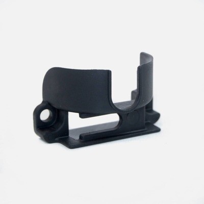 Gocycle GX front light mount, adapter for headlight, ensuring a sturdy and adjustable attachment.