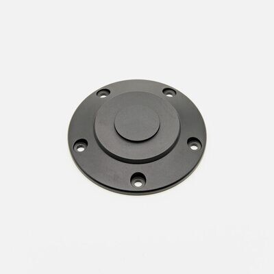 Black metal rear plate for Gocycle, hub cover with 5 screws, compatible with Gocycle G4, G4i, G4i+.