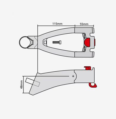 Klickfix Extender avec option adaptateur tube de selle