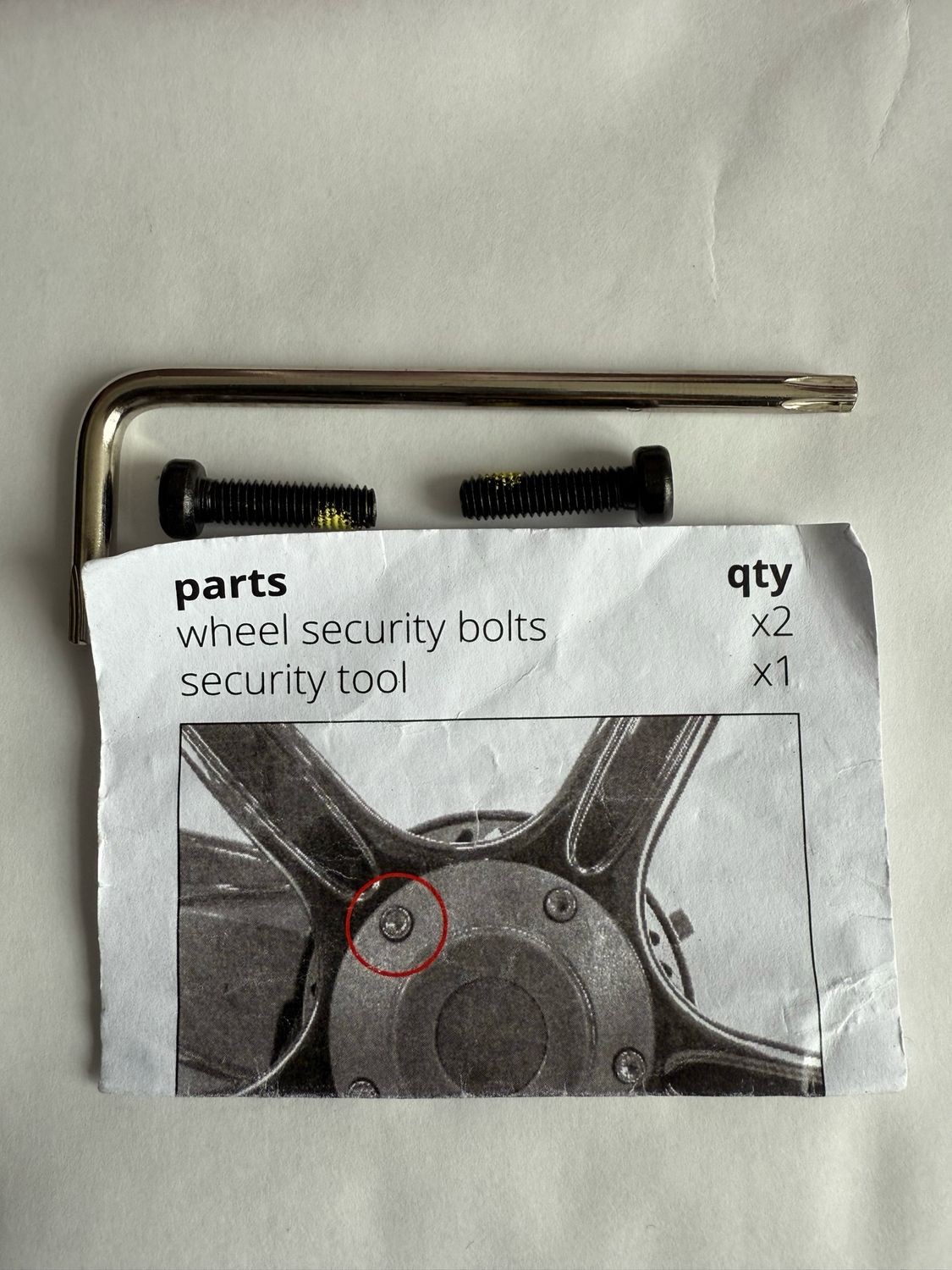 Security screw Gocycle G4