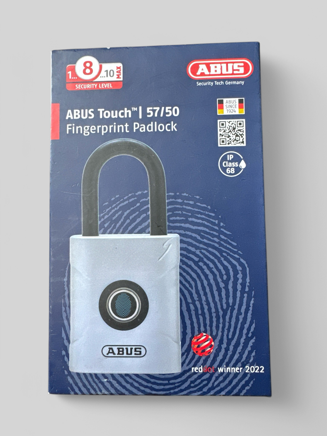 Abus touch | 57/50 fingerprint Padlock