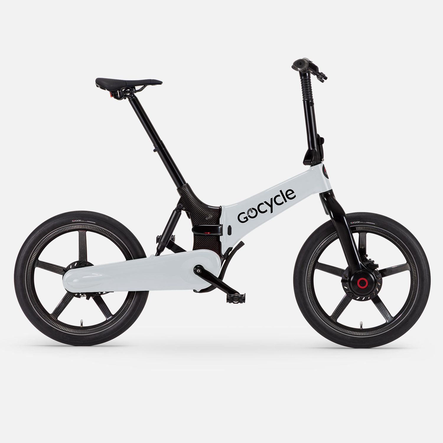 Gocycle G4i+ crayon white grey electric folding bike for yacht