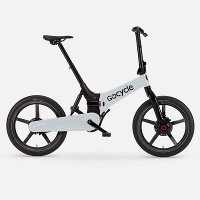 Gocycle G4i+ crayon white grey electric folding bike for yacht