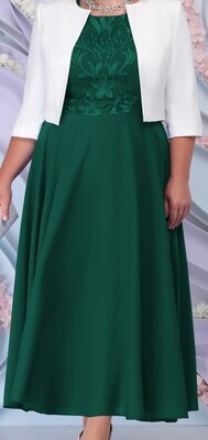 ​Proginė ilga suknelė su švarkeliu
